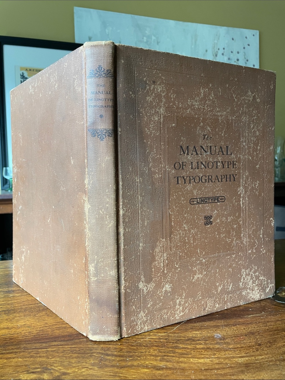 The Manual of Linotype Typography by Orcutt and Bartlett Antique Hardcover Book